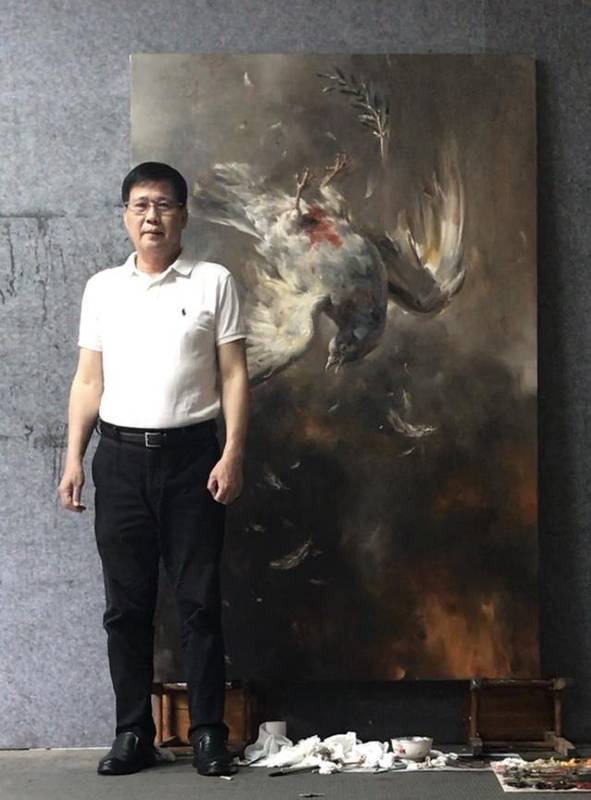 《2026·滑落的橄榄枝》:一幅画如何击穿和平的假象 书画藏品